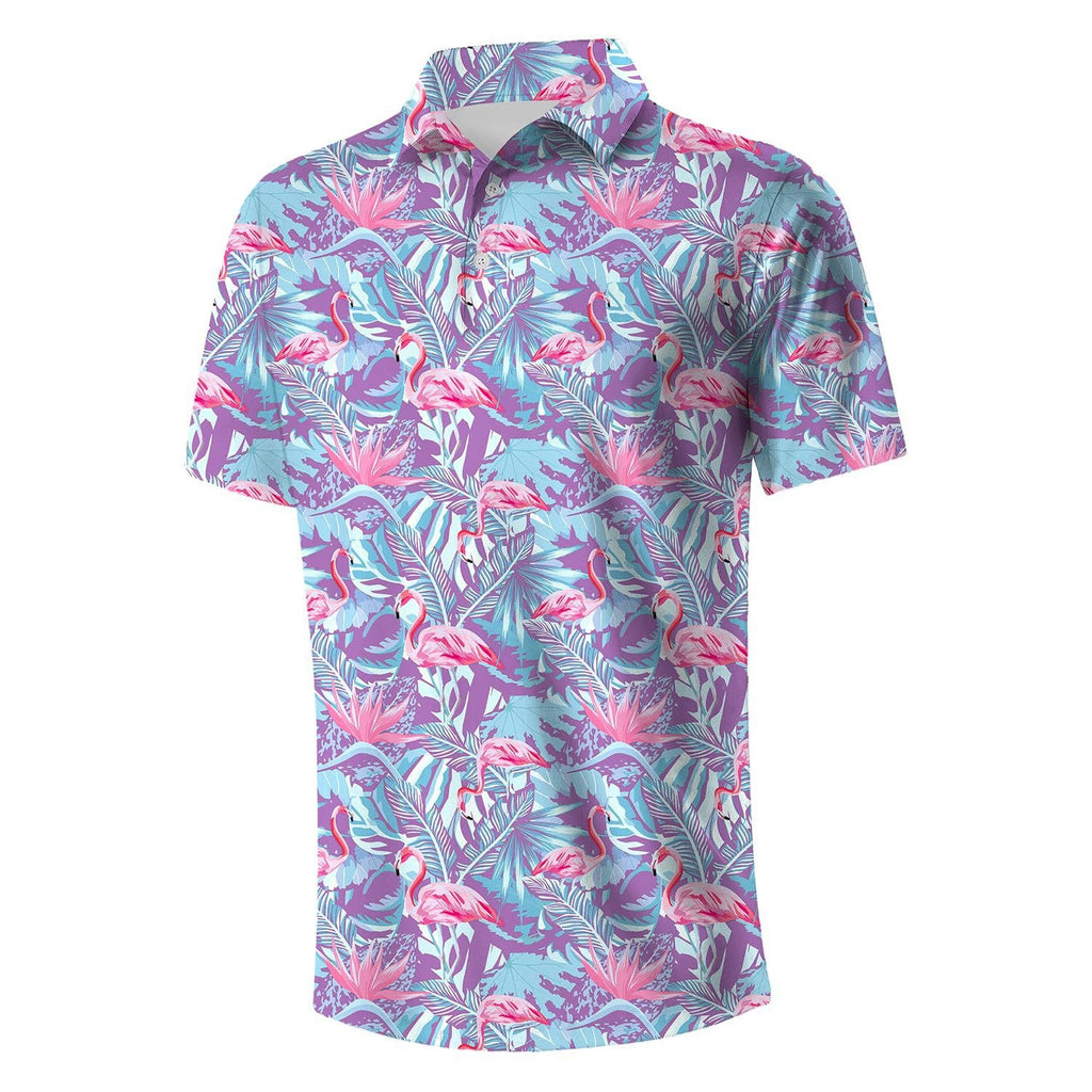 Men's 3D Printed Golf Polo Shirt