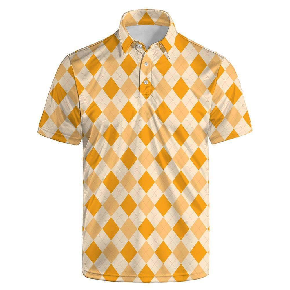 Casual Men's  Digital Print Polo Shirt