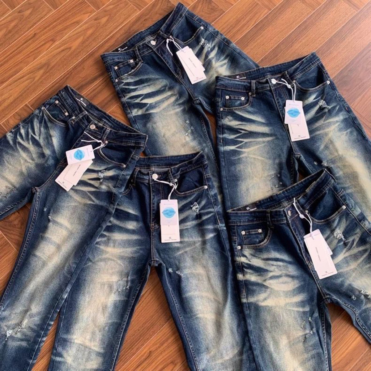 Vintage Washed Stretch Slim-Fit Jeans | Jeans | PolarNut