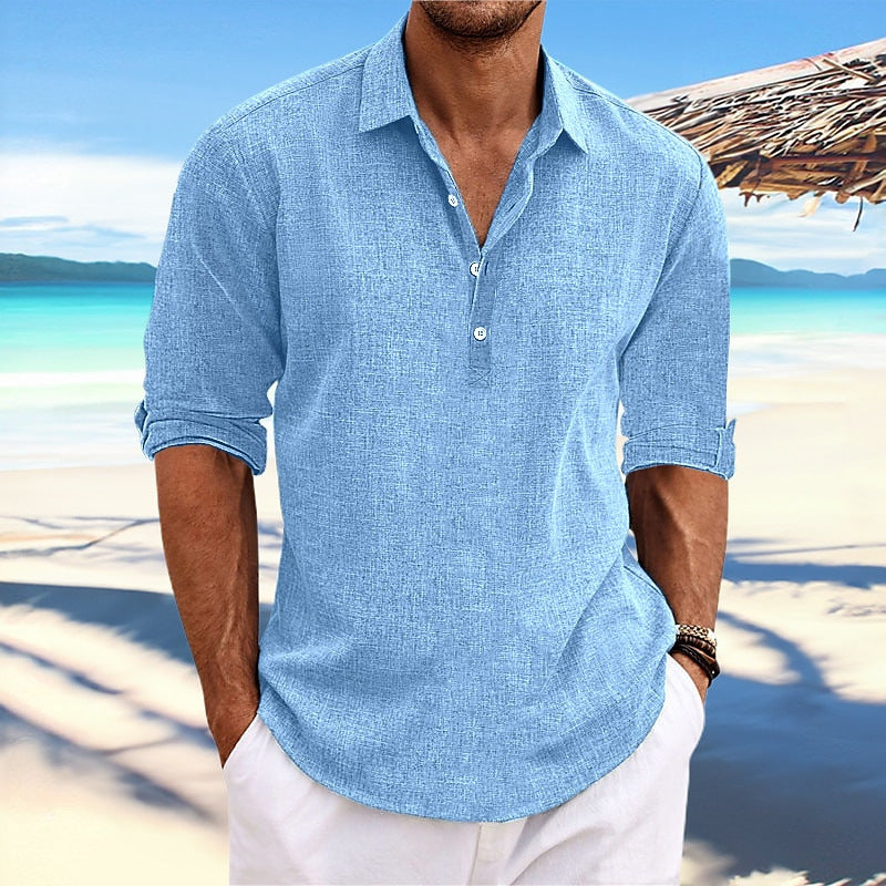 Linen Blend Casual Shirt