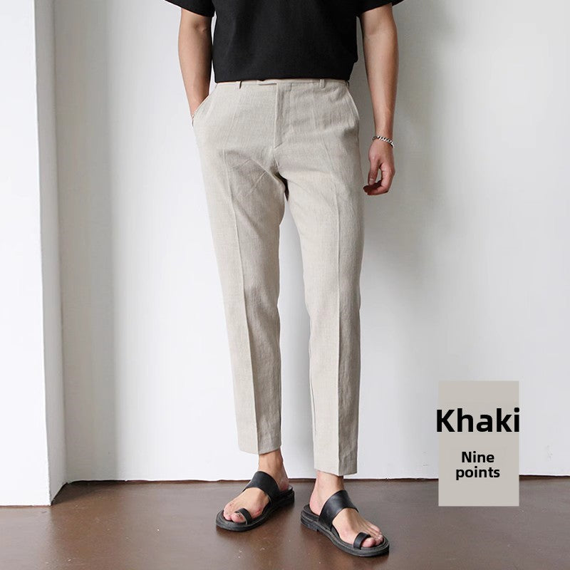 Linen Cotton Casual Pants