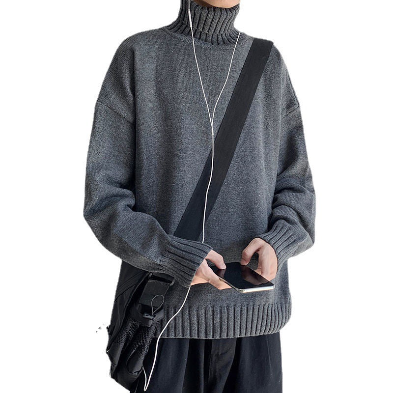 Men's Retro Turtleneck Knit Sweater