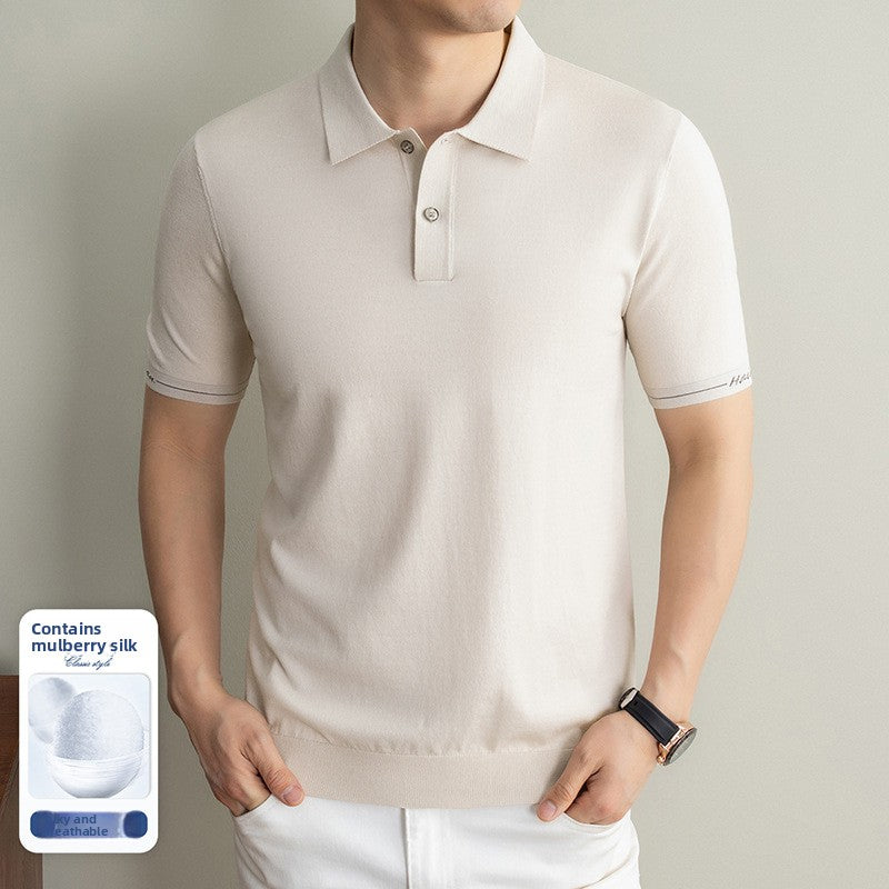 Men's Tencel Linen Polo Shirt