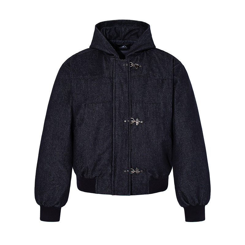 Thickened Raw Denim Cotton Jacket | PolarNut