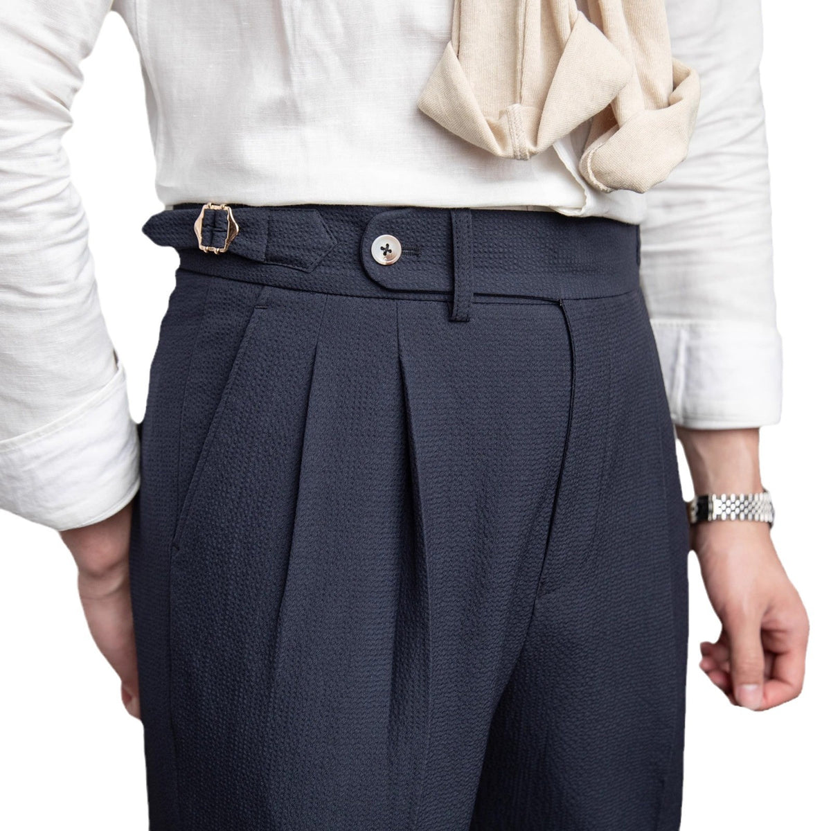 Men's Straight Cut Casual Trousers Summer | PolarNut