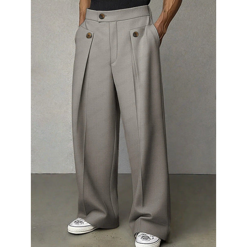 Casual Straight Leg Trousers