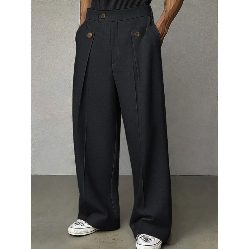 Casual Straight Leg Trousers
