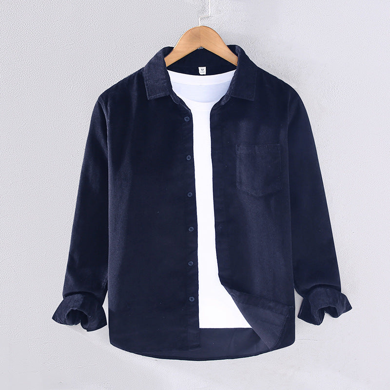 Men's Corduroy Long Sleeve Shirt