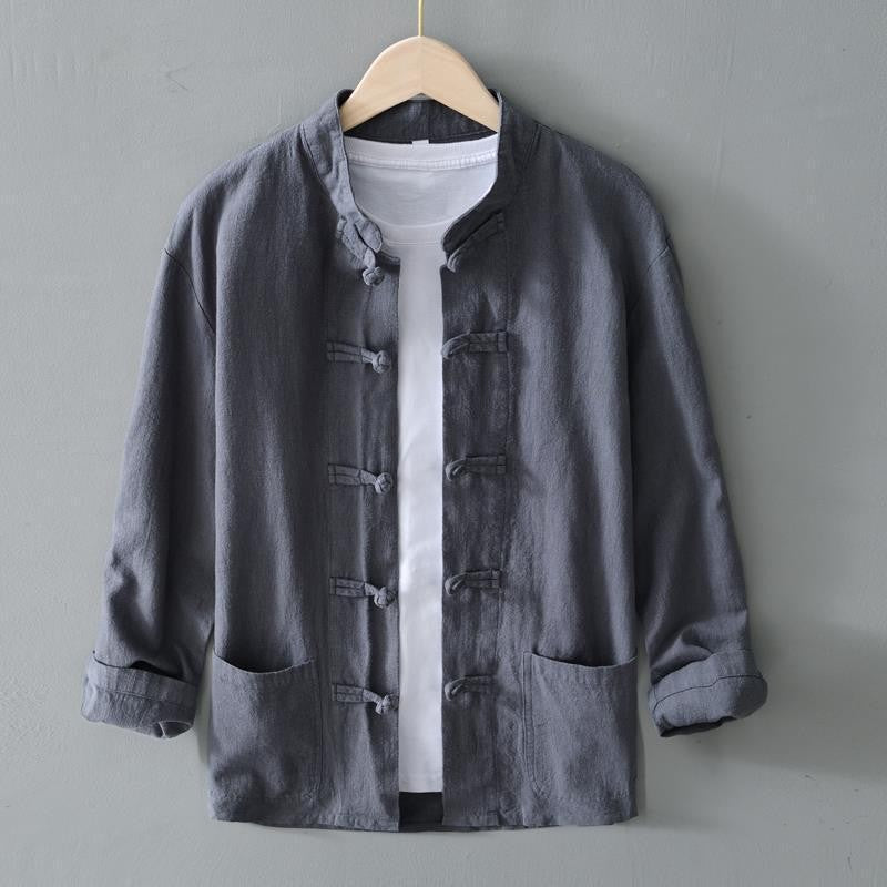 Men's cotton and linen cardigan | PolarNut