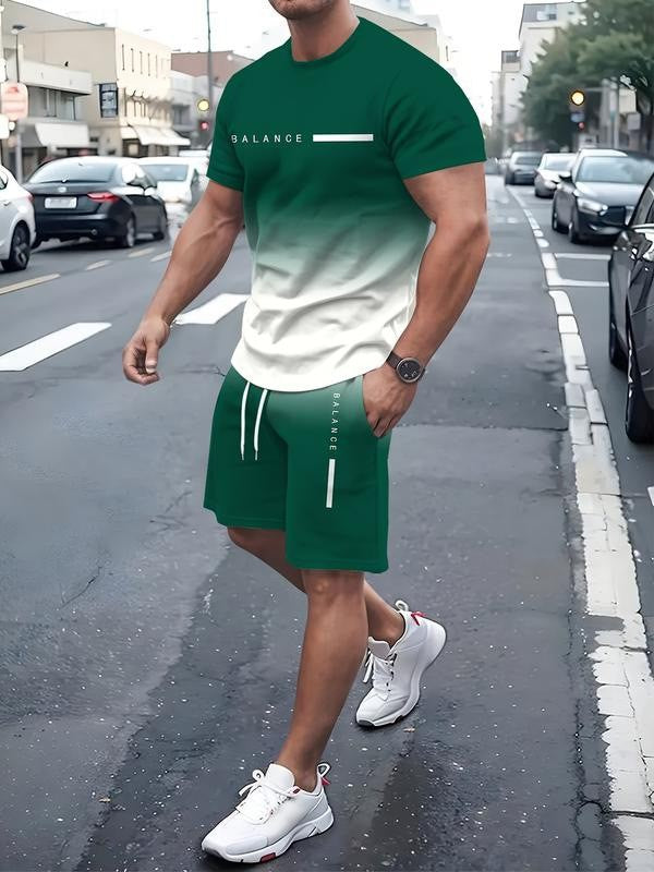 Gradient Sportswear Shorts Set