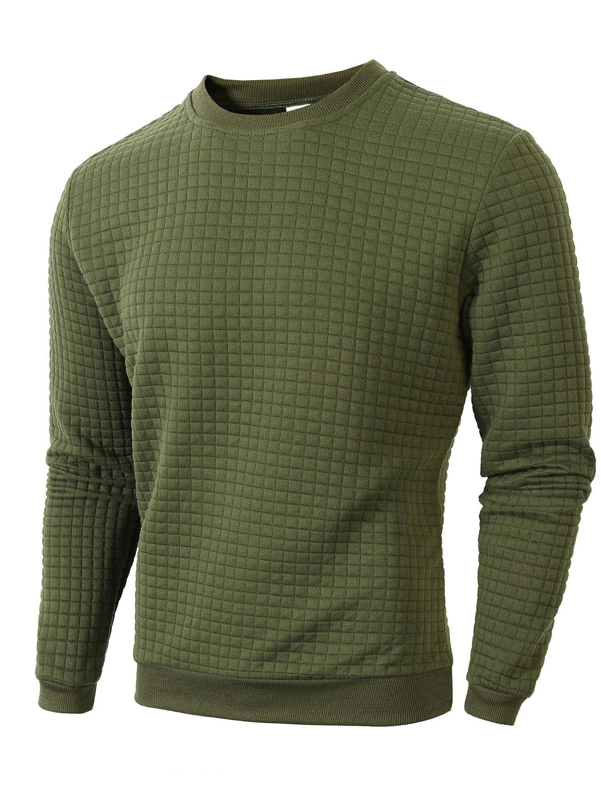 Checkered Long Sleeve Sweatshirt