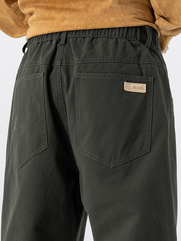 Mens Straight Leg Casual Cotton Pants | PolarNut