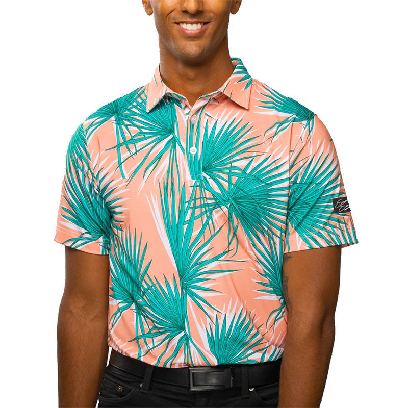 Men's Printed Golf Polo Shirt