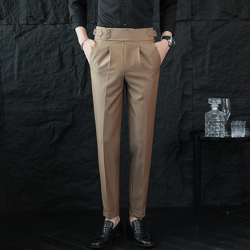 Straight-leg Stretch Casual Pants