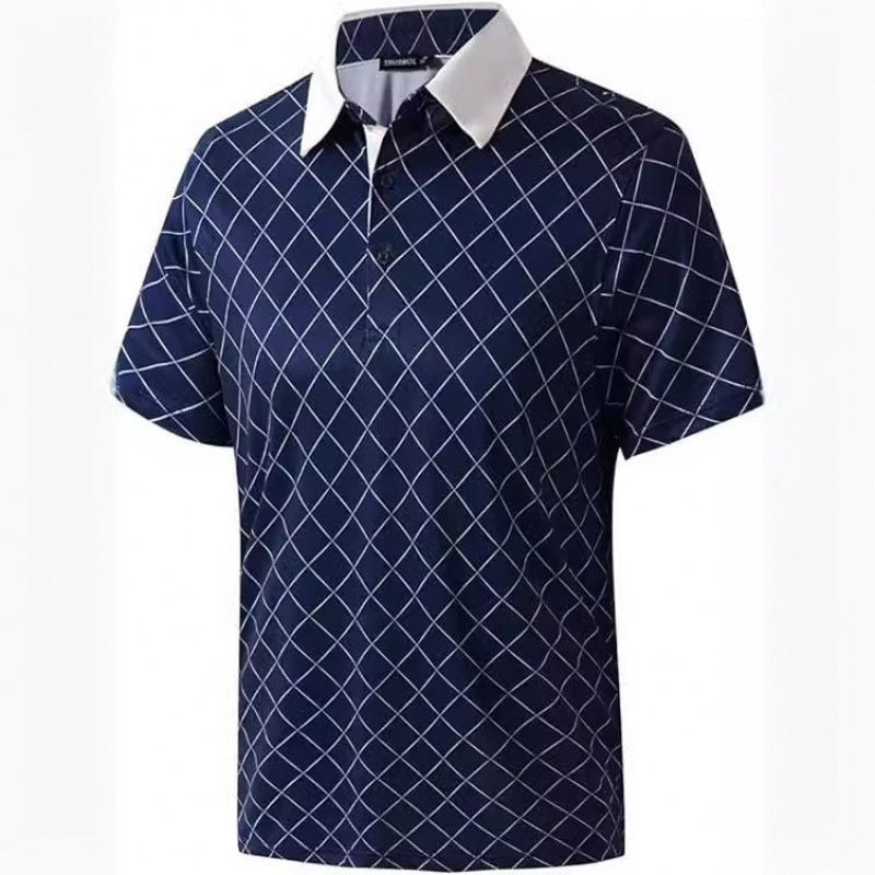 Casual Men's  Digital Print Polo Shirt
