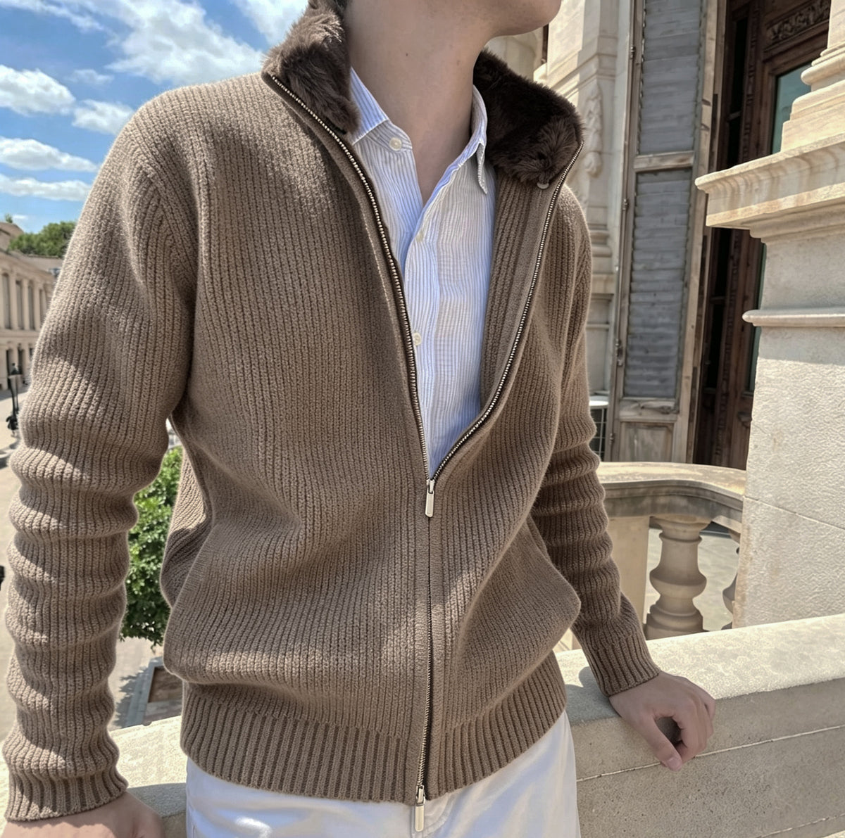 Knitted Cardigan Sweater