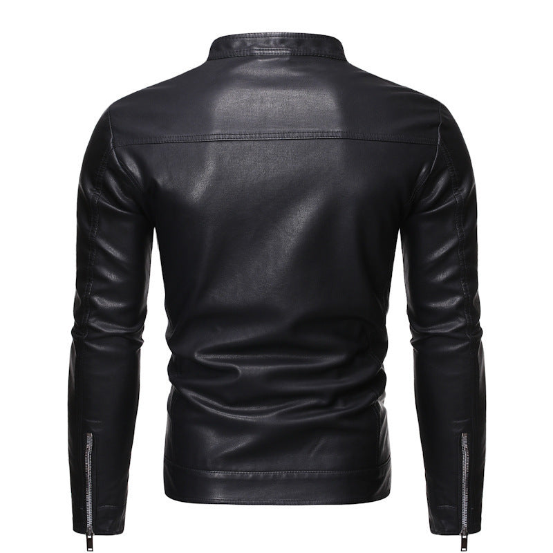 PU Leather Jacket Business Casual | PolarNut