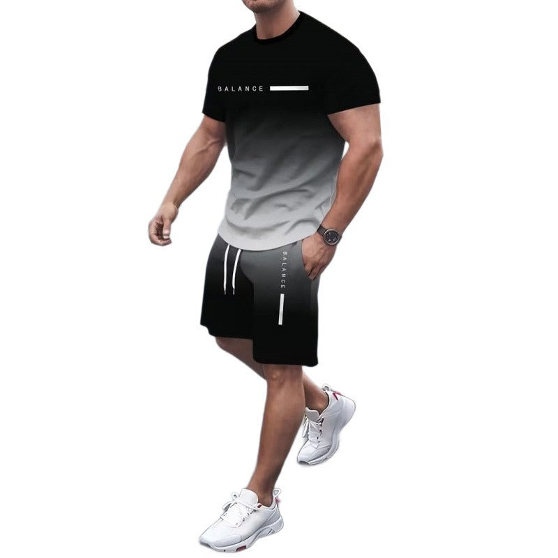 Gradient Sportswear Shorts Set