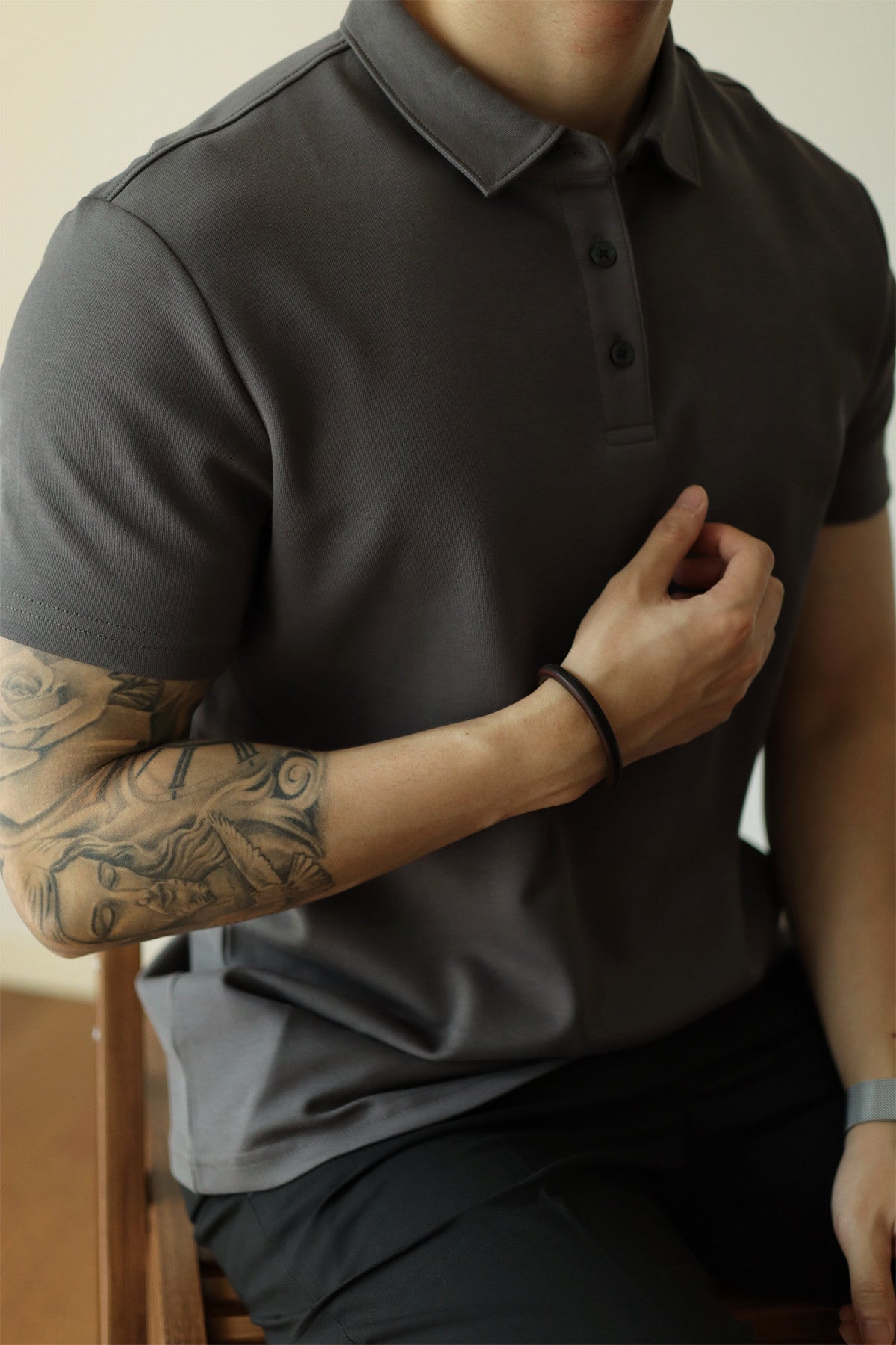 Men's Short Sleeve Cotton Polo Shirt