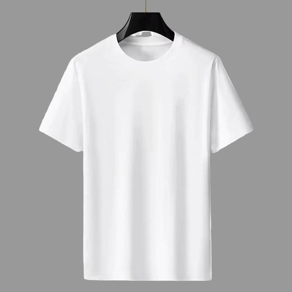 Solid Color Cotton Short Sleeve T-Shirts