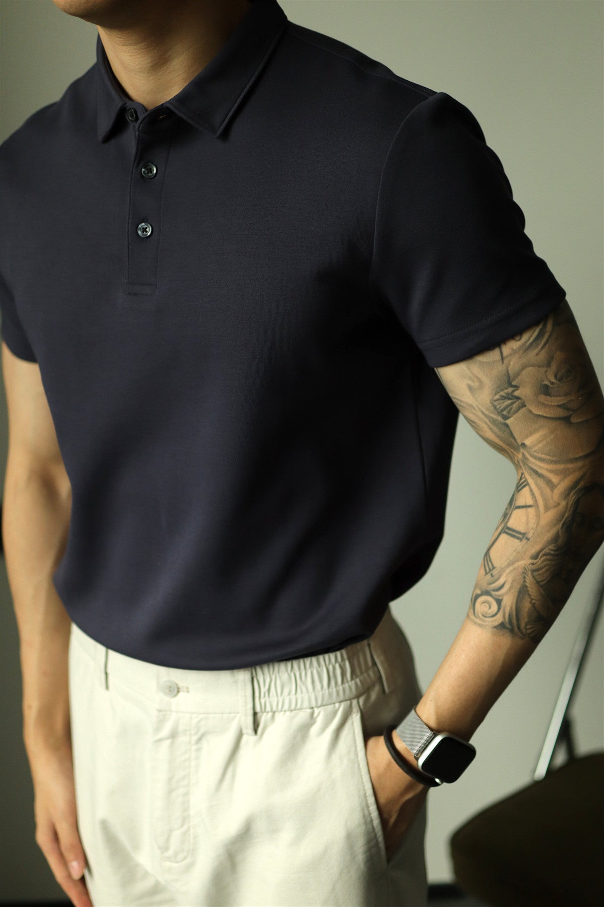 Men's Short Sleeve Cotton Polo Shirt