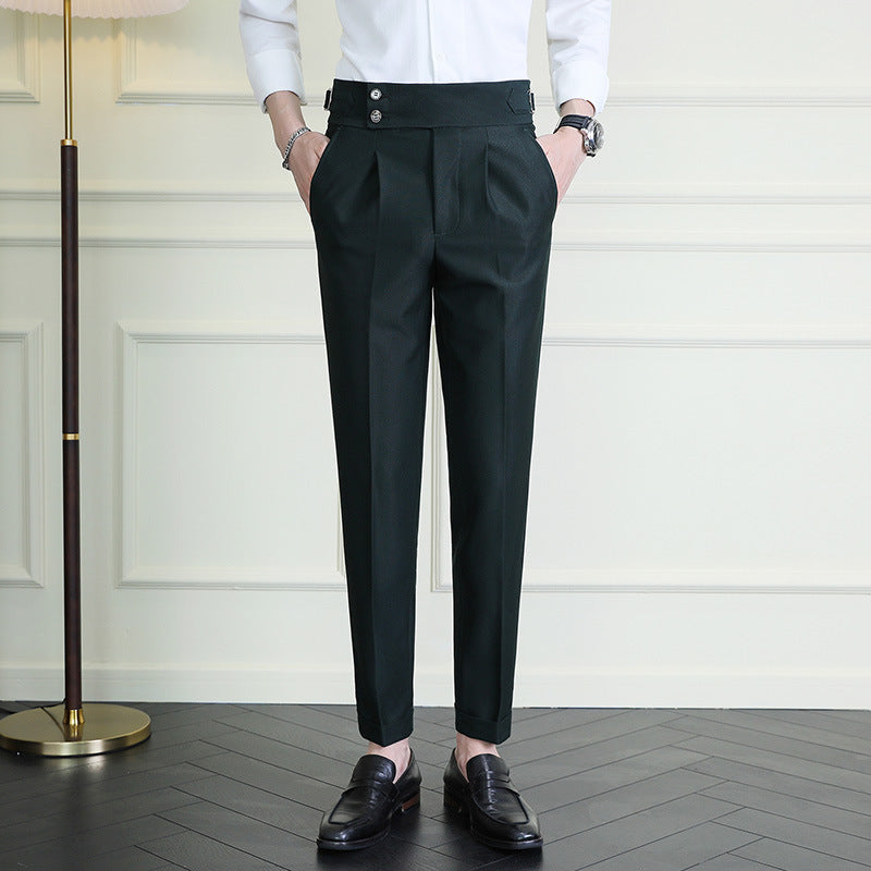 Straight-leg Stretch Casual Pants