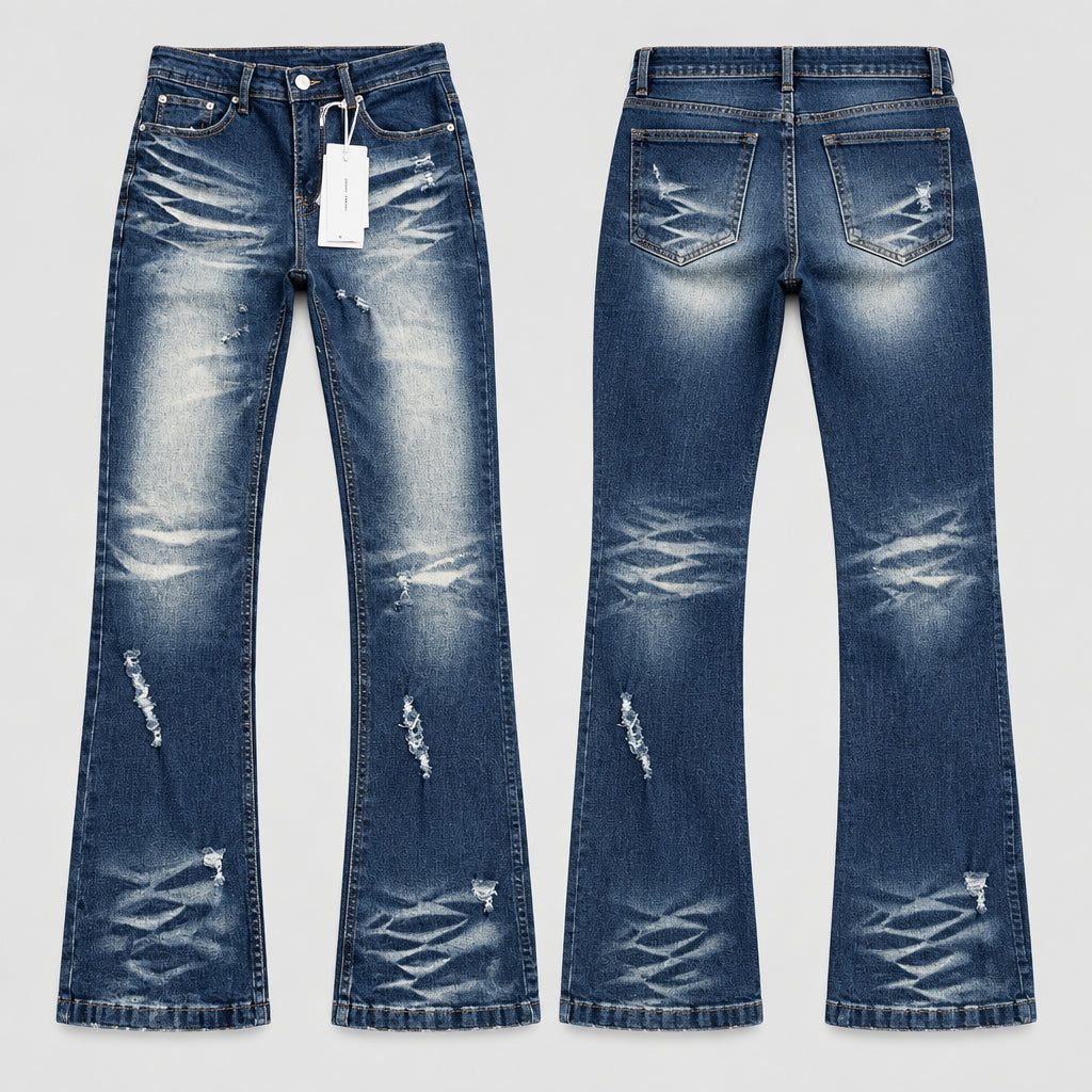 Vintage Washed Stretch Slim-Fit Jeans | Jeans | PolarNut