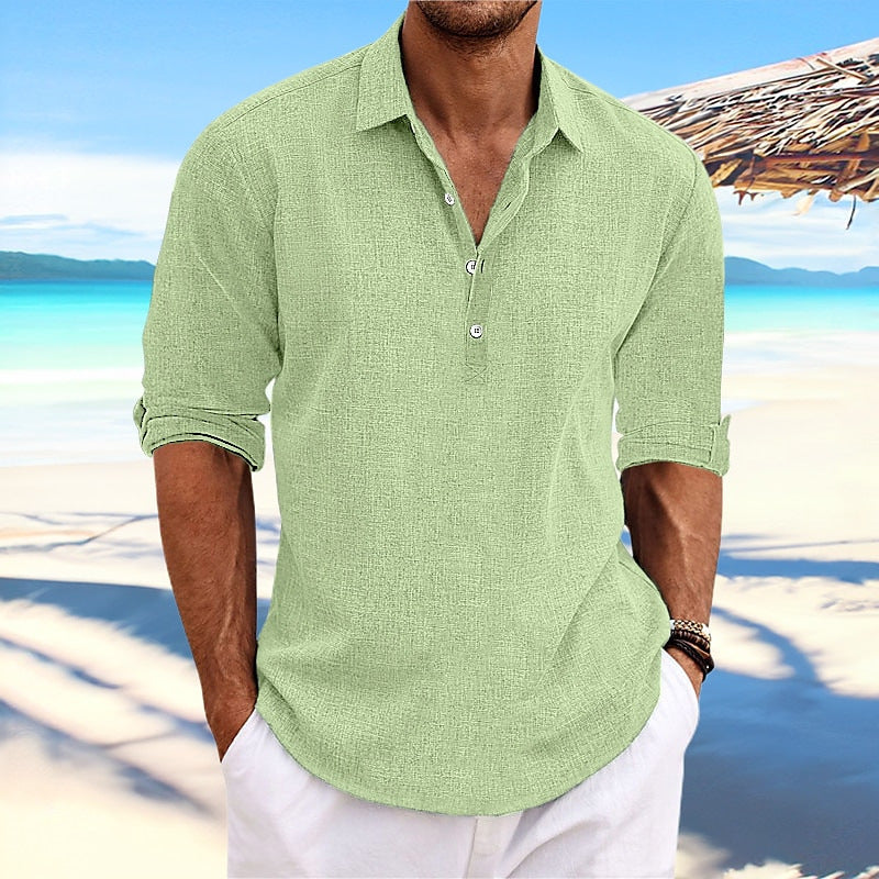 Linen Blend Casual Shirt