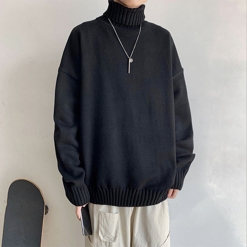 Men's Retro Turtleneck Knit Sweater
