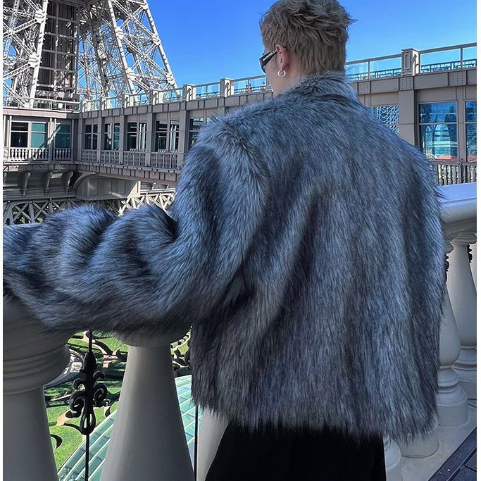 Short Faux Fur Men's Coat | PolarNut