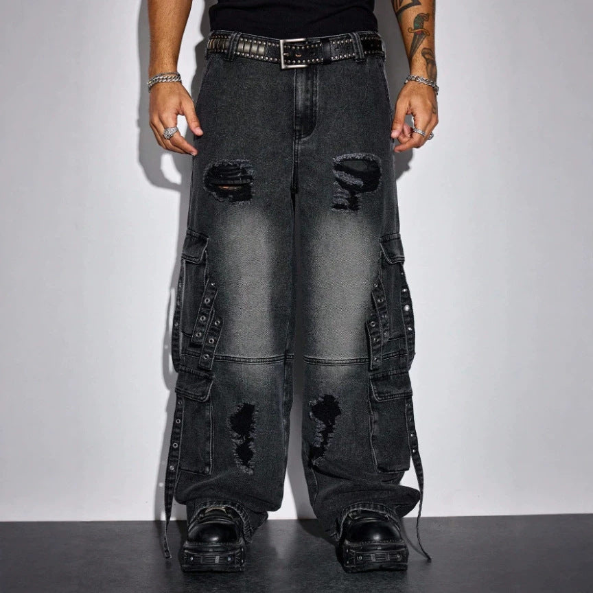 Wide-Leg Denim Pants | PolarNut