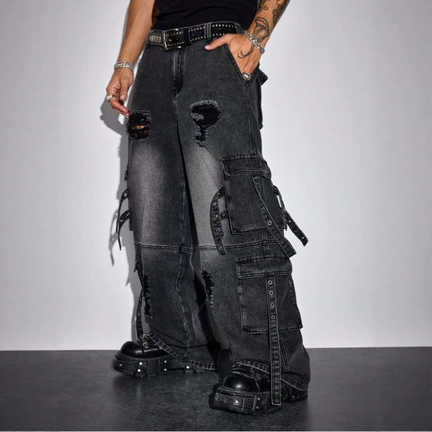 Wide-Leg Denim Pants | PolarNut
