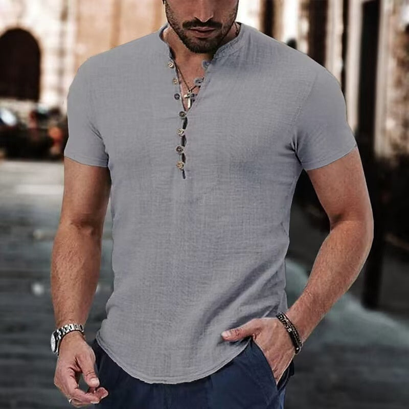 Men's Casual Linen Shirt