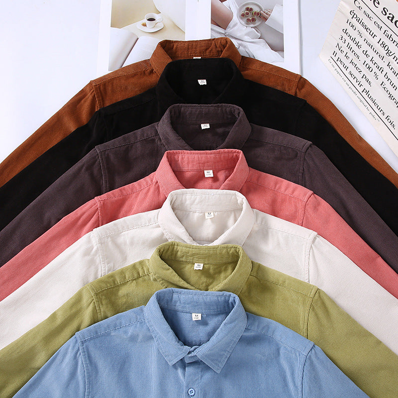 Men's Corduroy Long Sleeve Shirt