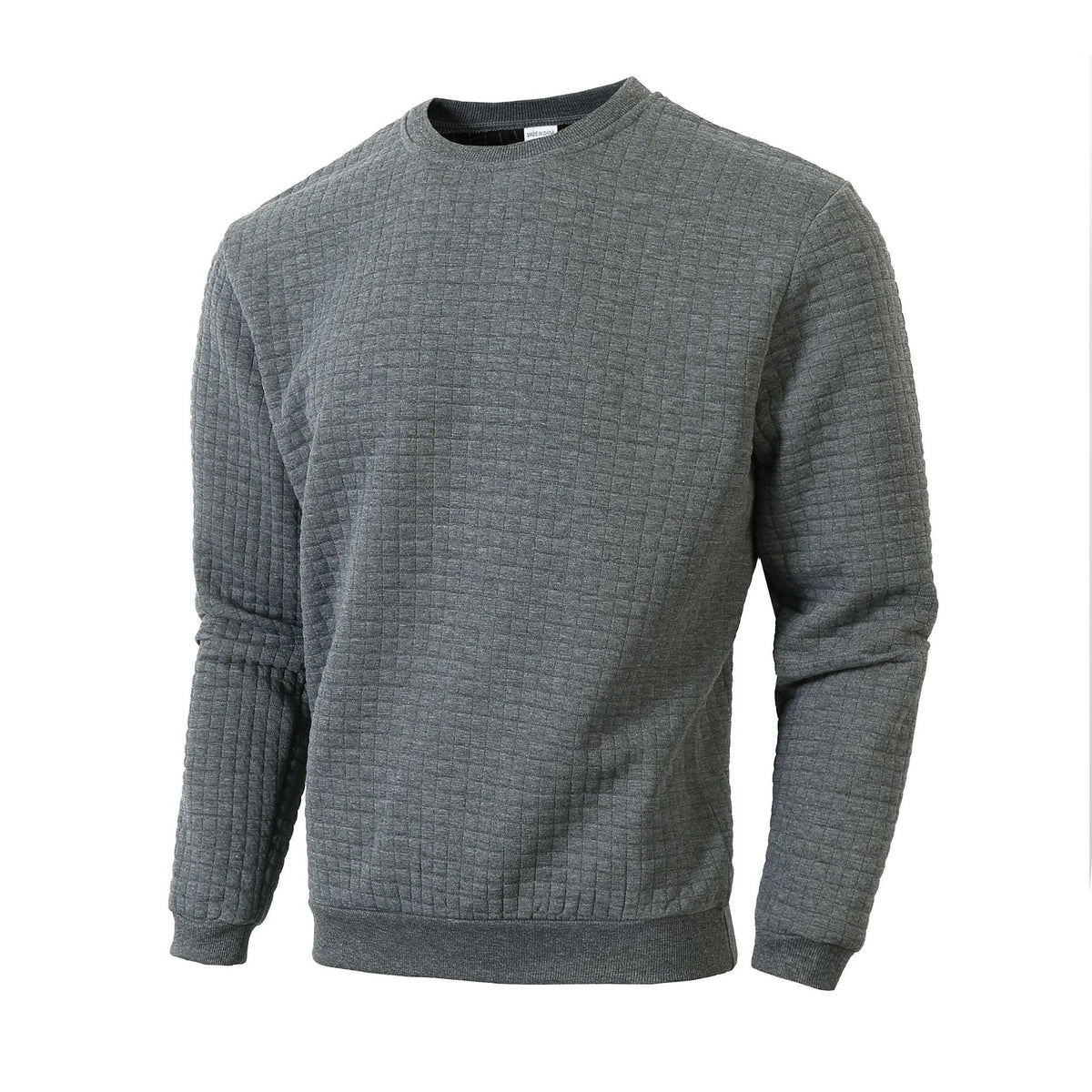 Checkered Long Sleeve Sweatshirt