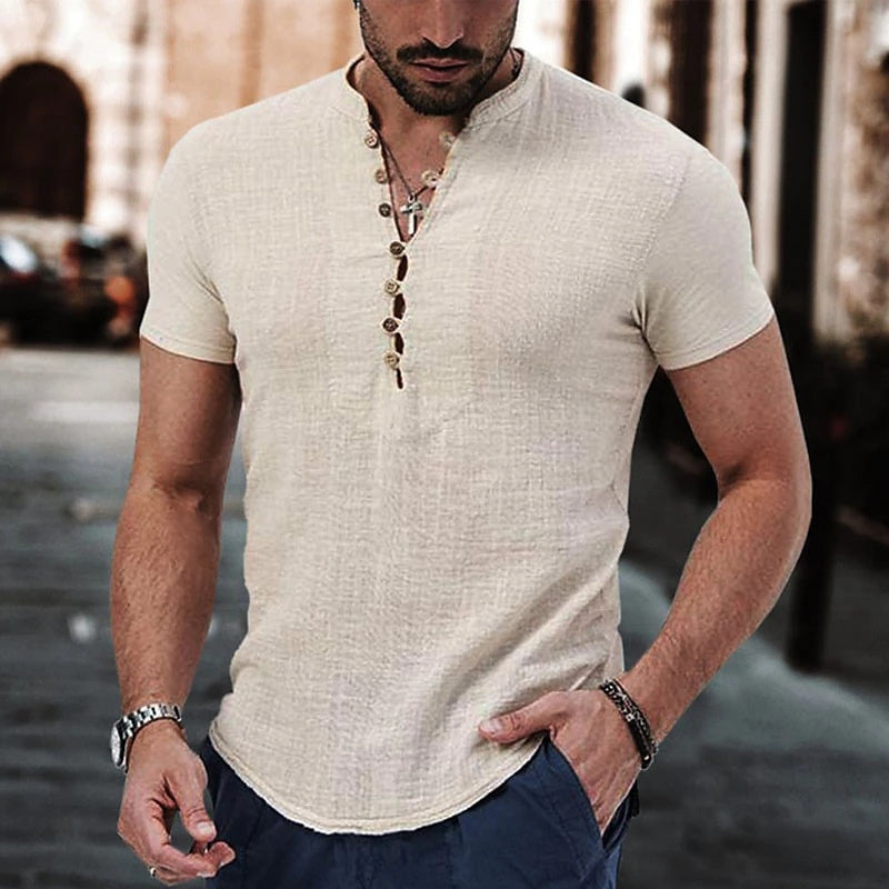 Men's Casual Linen Shirt