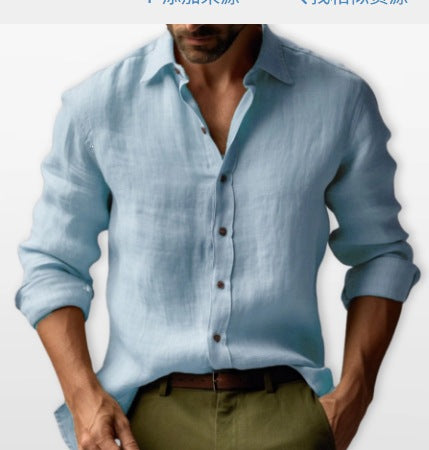 Long-sleeve button-down shirt