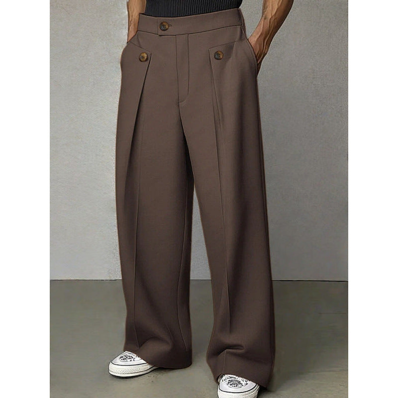 Casual Straight Leg Trousers