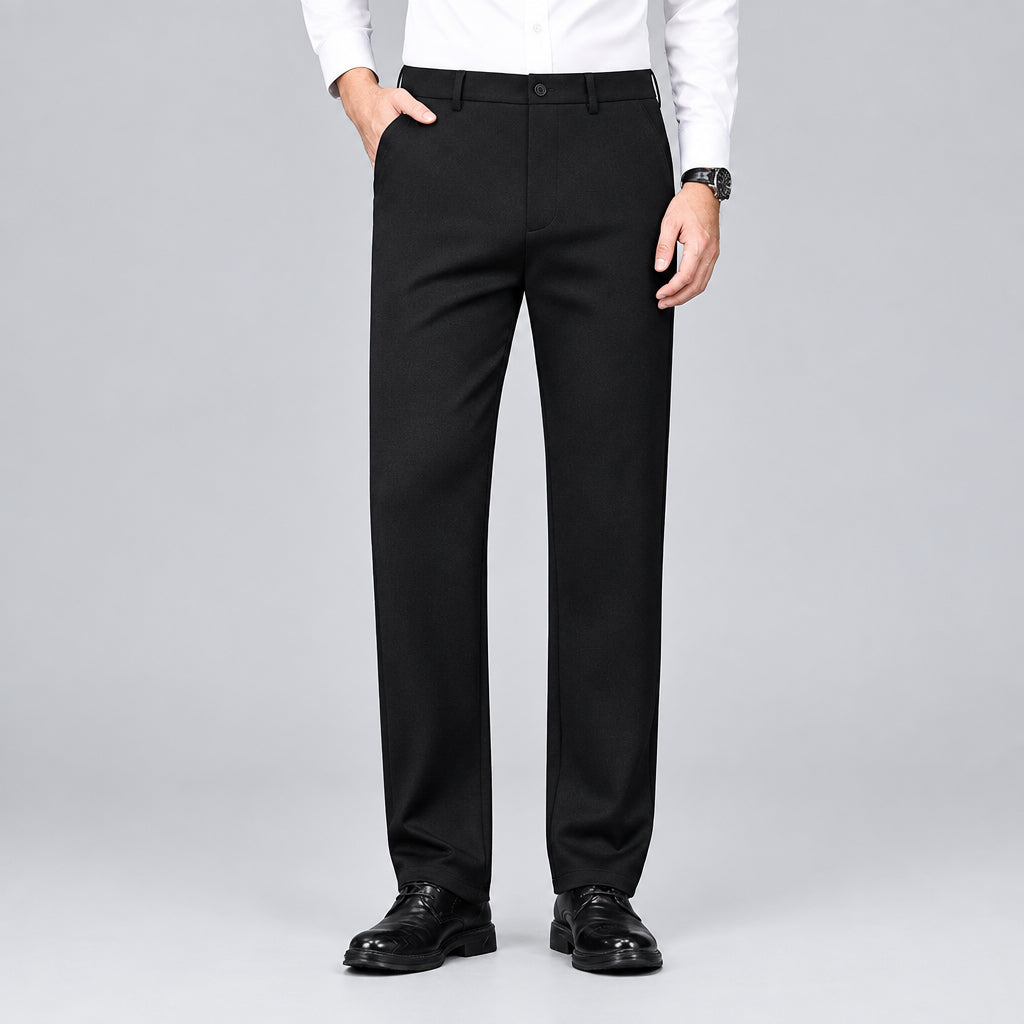 Men's Wool Blend Straight Leg Pants