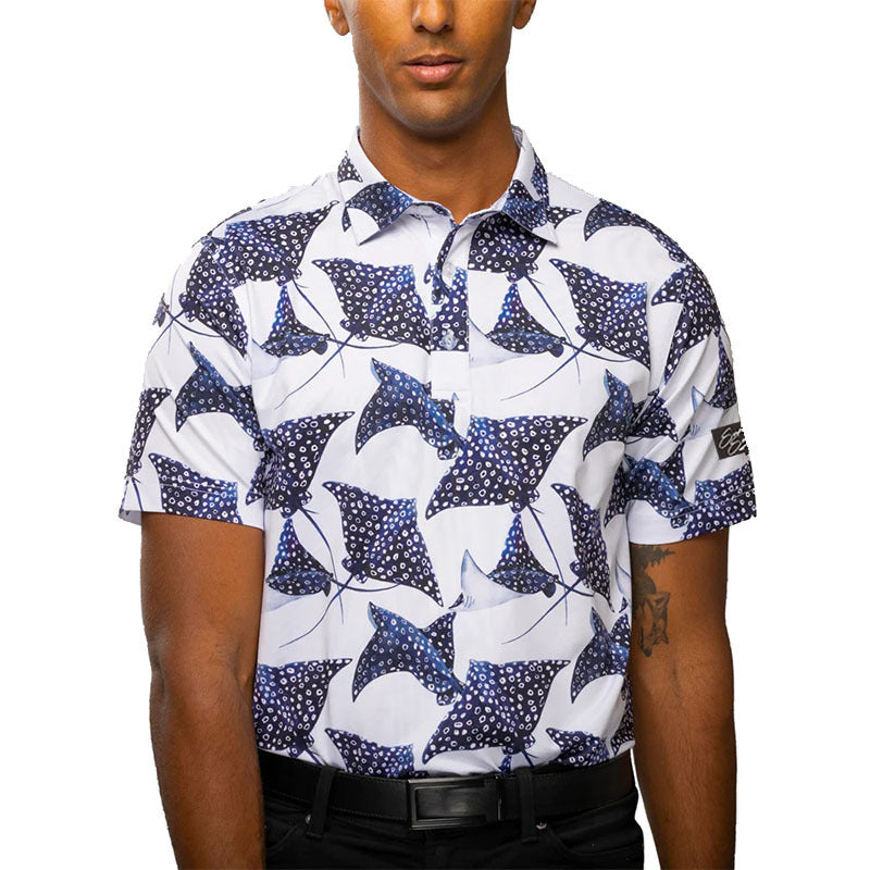 Men's Printed Golf Polo Shirt