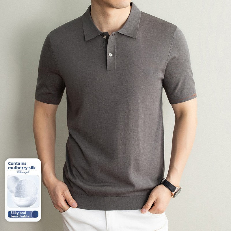 Men's Tencel Linen Polo Shirt