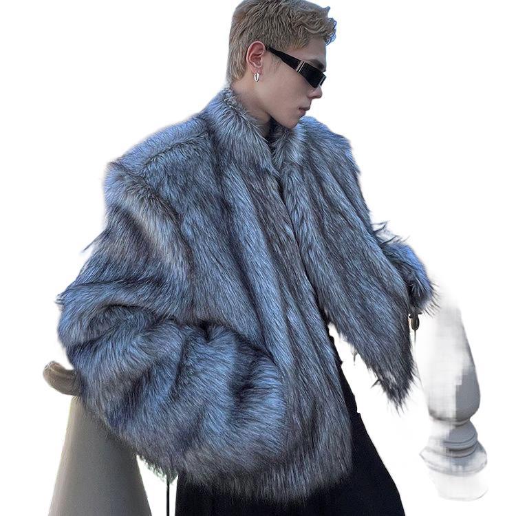 Short Faux Fur Men's Coat | PolarNut