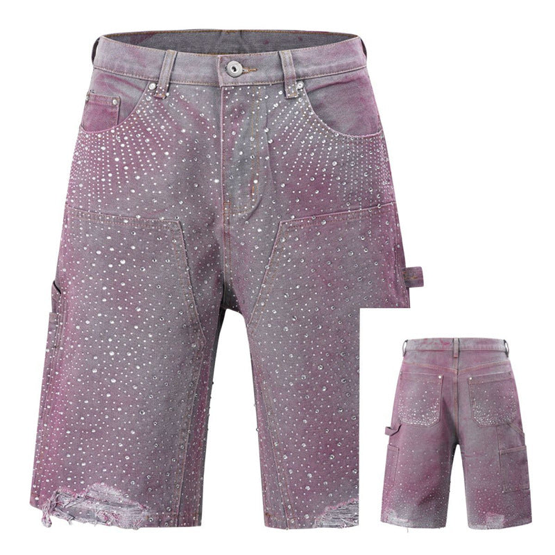 Distressed Patchwork Denim Jeans | Shorts | | PolarNut