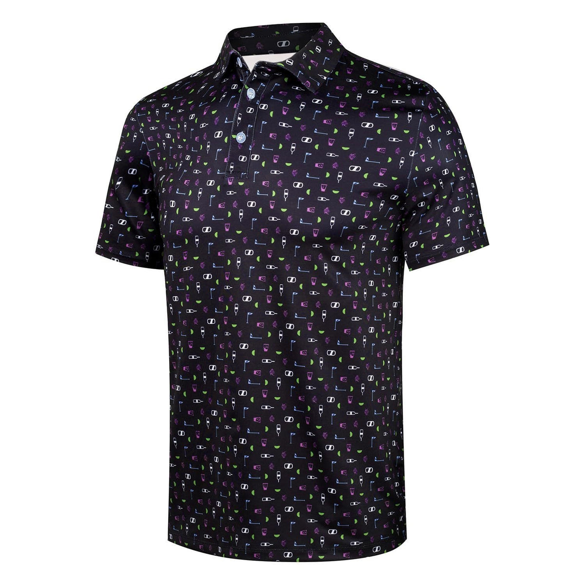 Men's 3D Printed Golf Polo Shirt