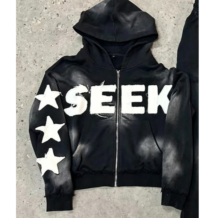 Printed Hooded Sweatshirt