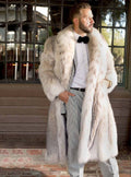 Men's Artificial Fur Leopard Print Coat | PolarNut