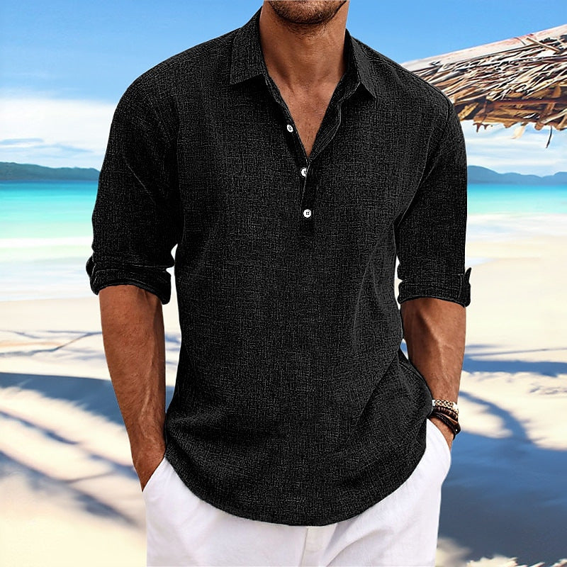 Linen Blend Casual Shirt