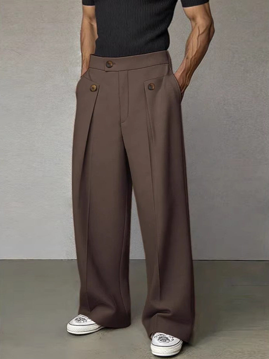 Casual Straight Leg Trousers