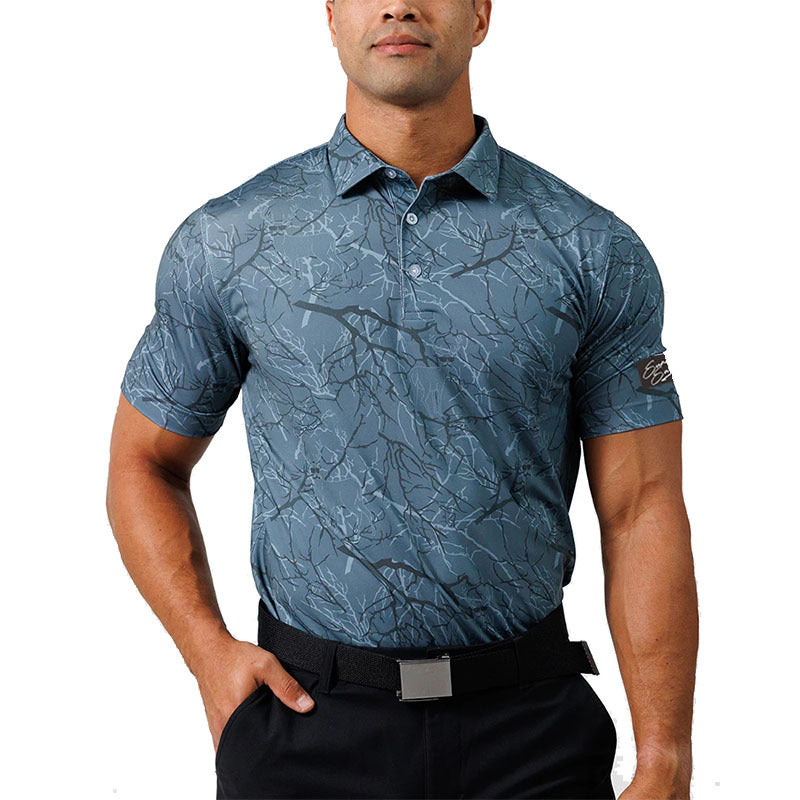 Men's Printed Golf Polo Shirt