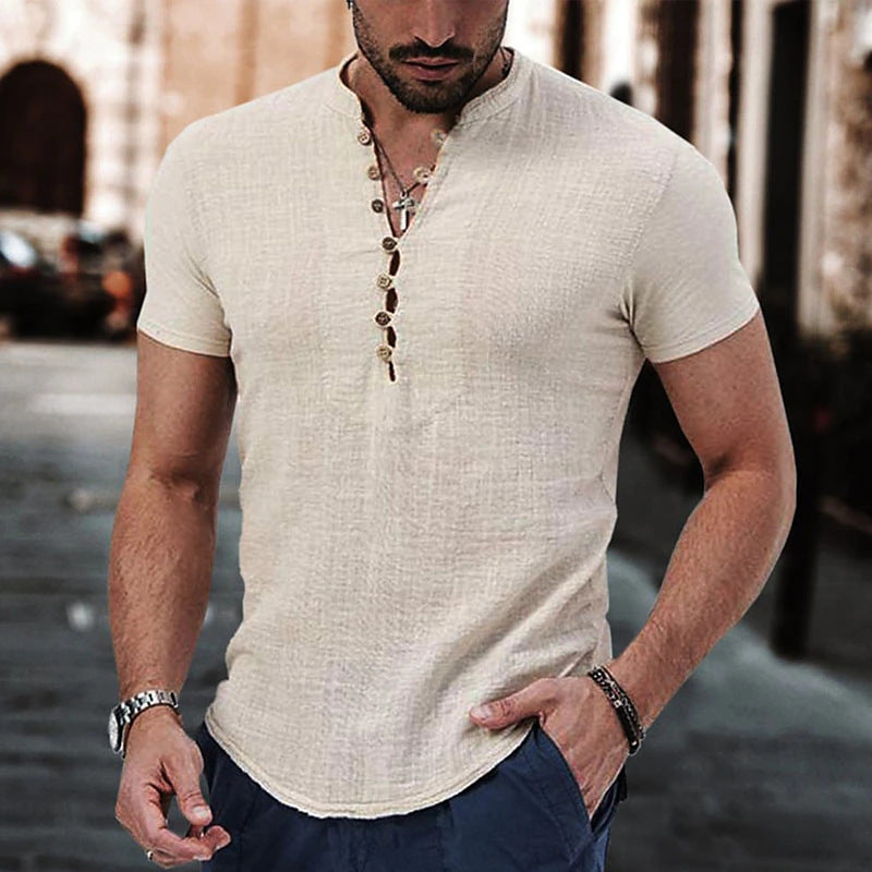 Men's Casual Linen Shirt